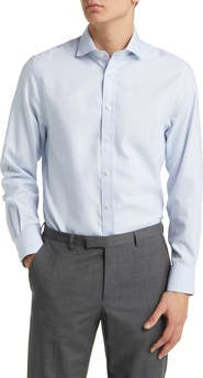 Charles Tyrwhitt Non-Iron Clifton Weave Cutaway Slim Fit Shirt Single Cuff