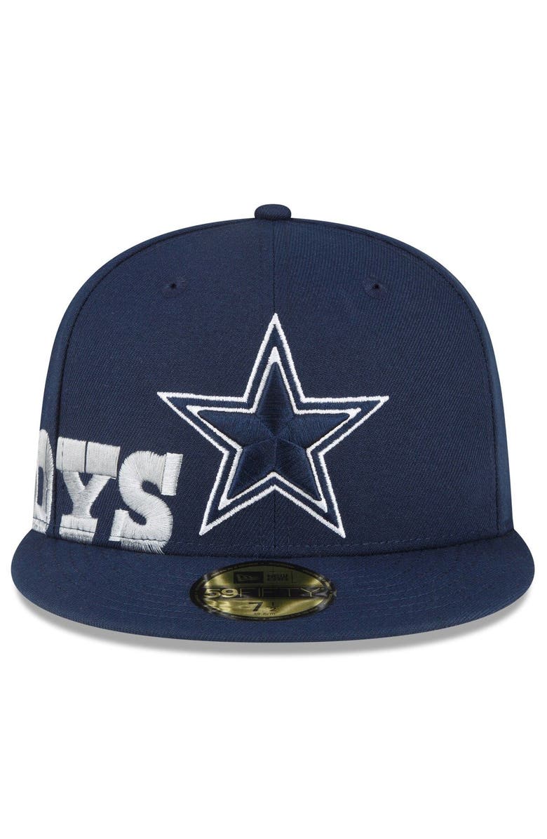 New Era Men's New Era Navy Dallas Cowboys Arch 59FIFTY Fitted Hat, Alternate, color, 