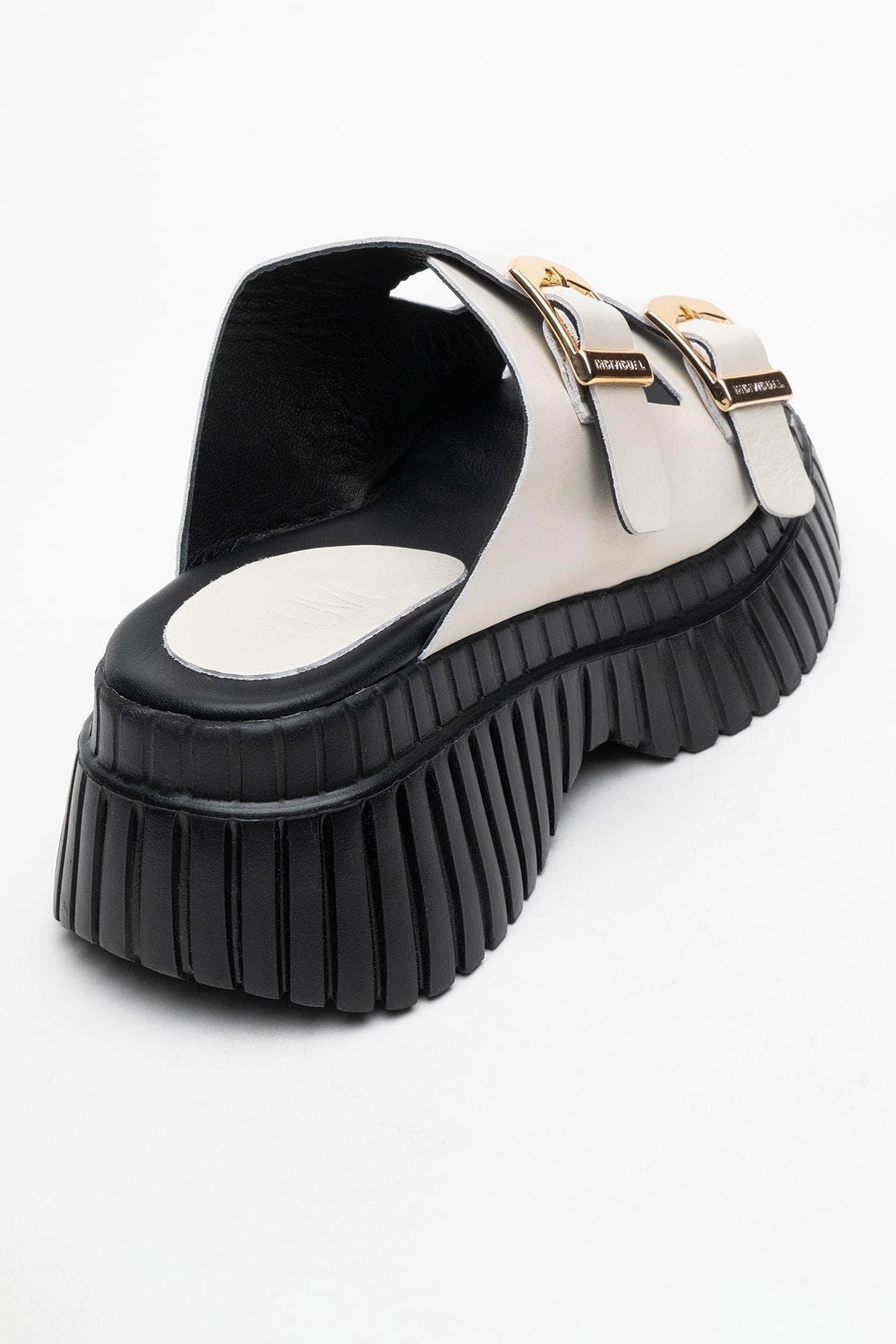 Forever & Always Shoes Joanes Leather Two-Strap Platform Sandal, Alternate, color, Light Beige Leather