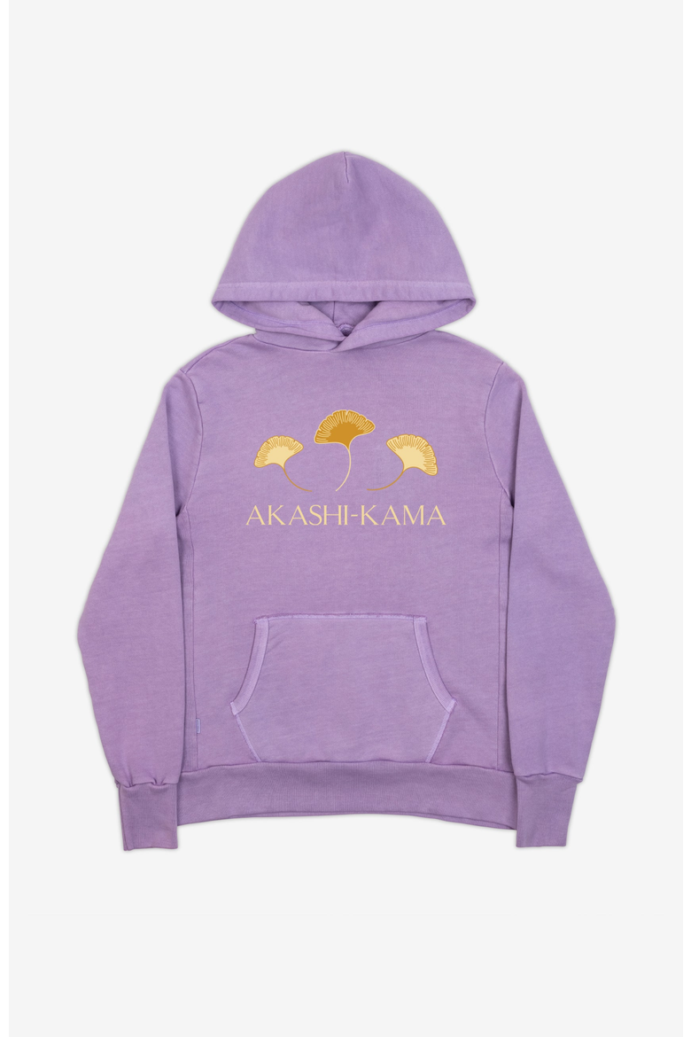 Ginkgo Leaf Hoodie, Main, color, Wisteria