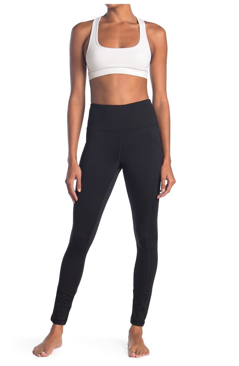 90 DEGREE BY REFLEX Polarflex Fleece Lined Leggings, Main, color,