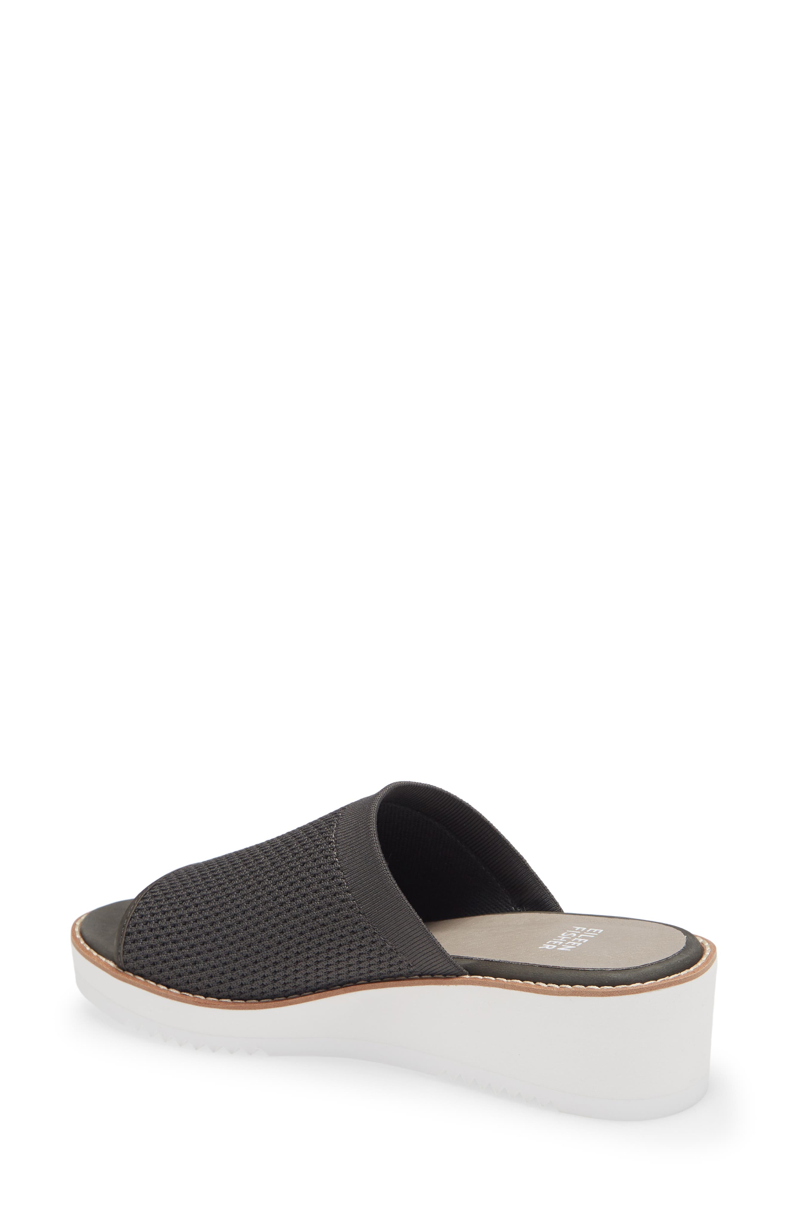 Telly Wedge Slide Sandal, Alternate, color, GRAPHITE NUBUCK