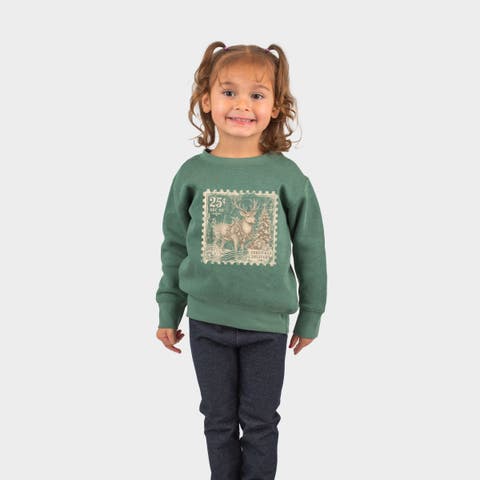 Reindeer Stamp Sweatshirt (Toddler)