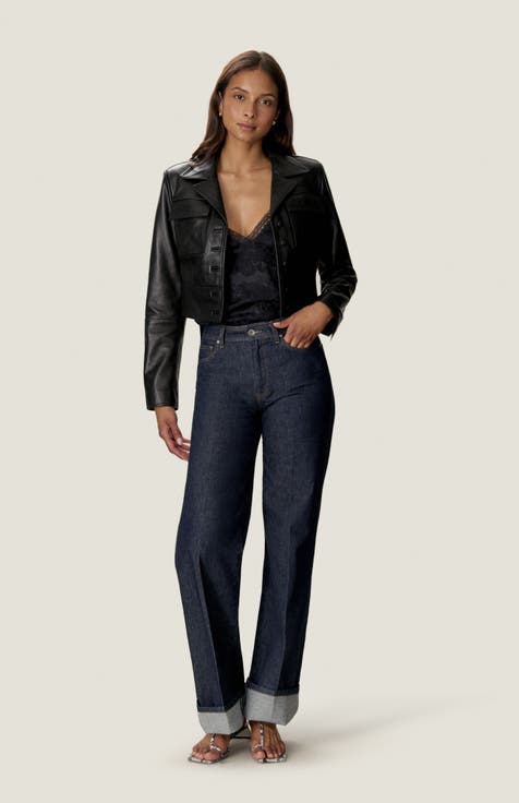 Piper Crop Leather Jacket