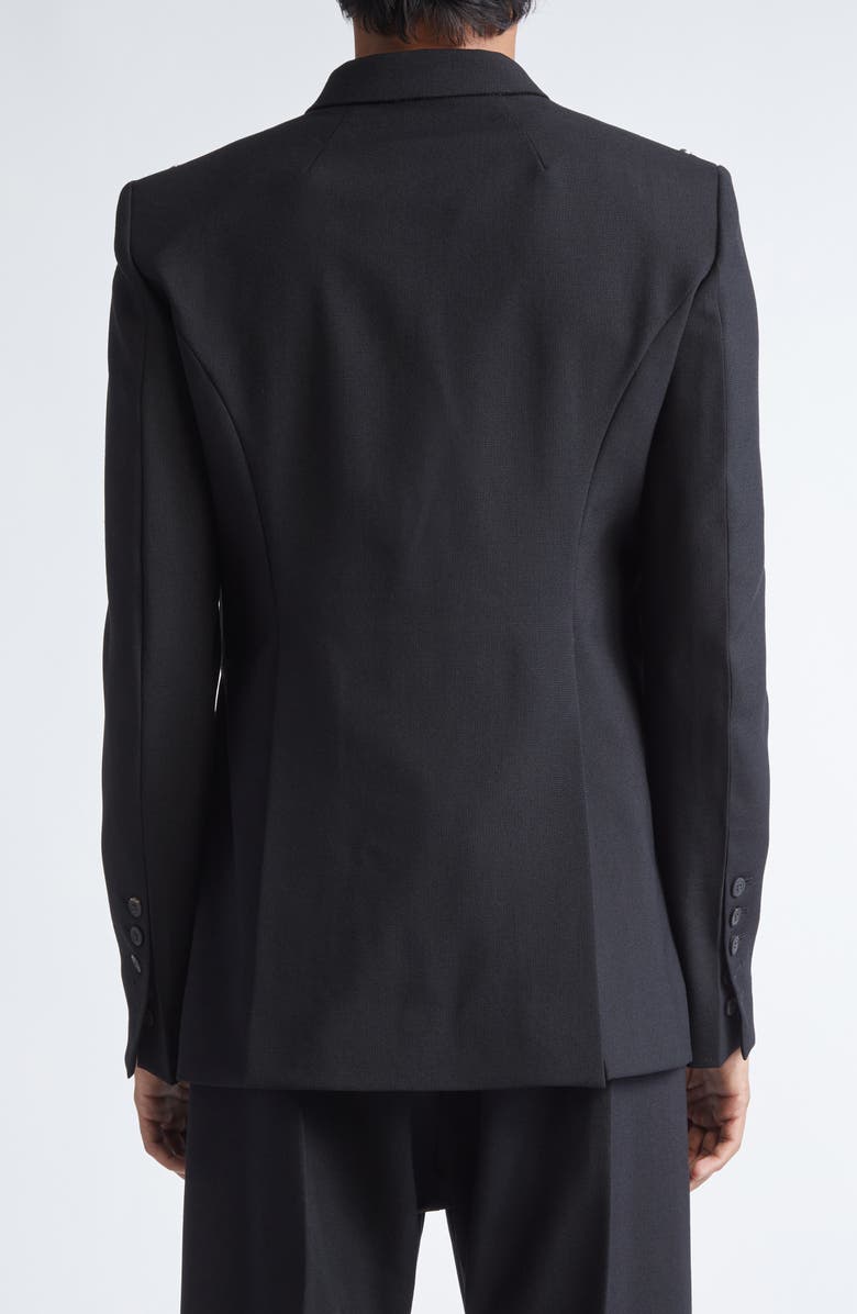 Rick Owens Fogpocket Wool Blazer, Alternate, color, Black