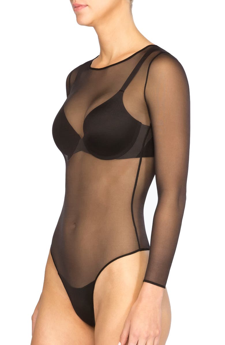 SPANX<sup>®</sup> Long Sleeve Mesh Bodysuit, Alternate, color,