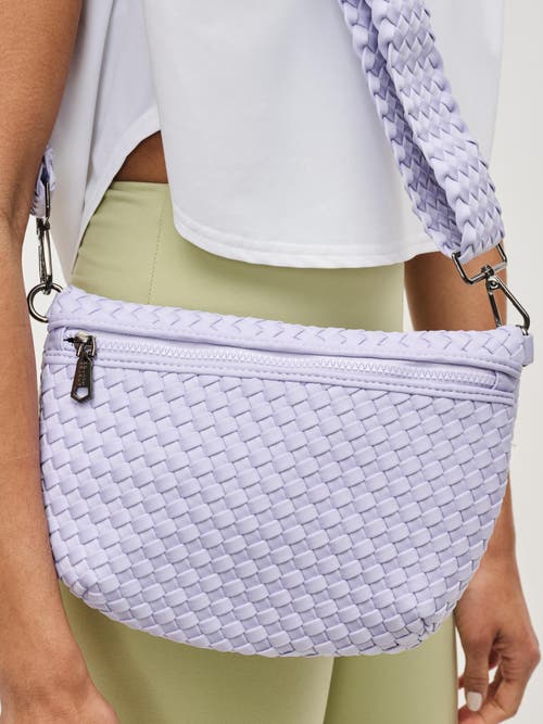Sol And Selene Ethereal - Woven Neoprene Crossbody Bag In Lilac