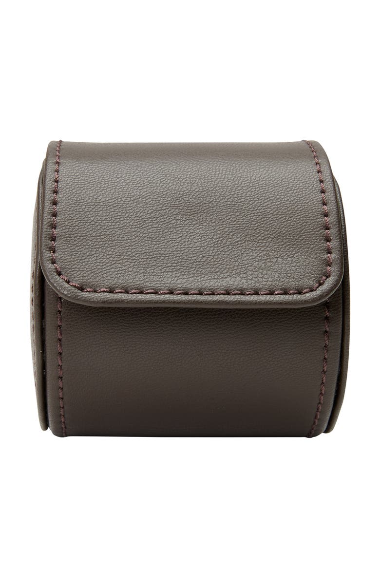 Earth Single Watch Roll, Main, color, Coffee