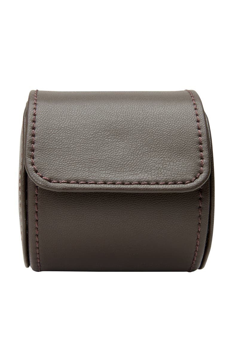 WOLF Earth Single Watch Roll, Main, color, Coffee