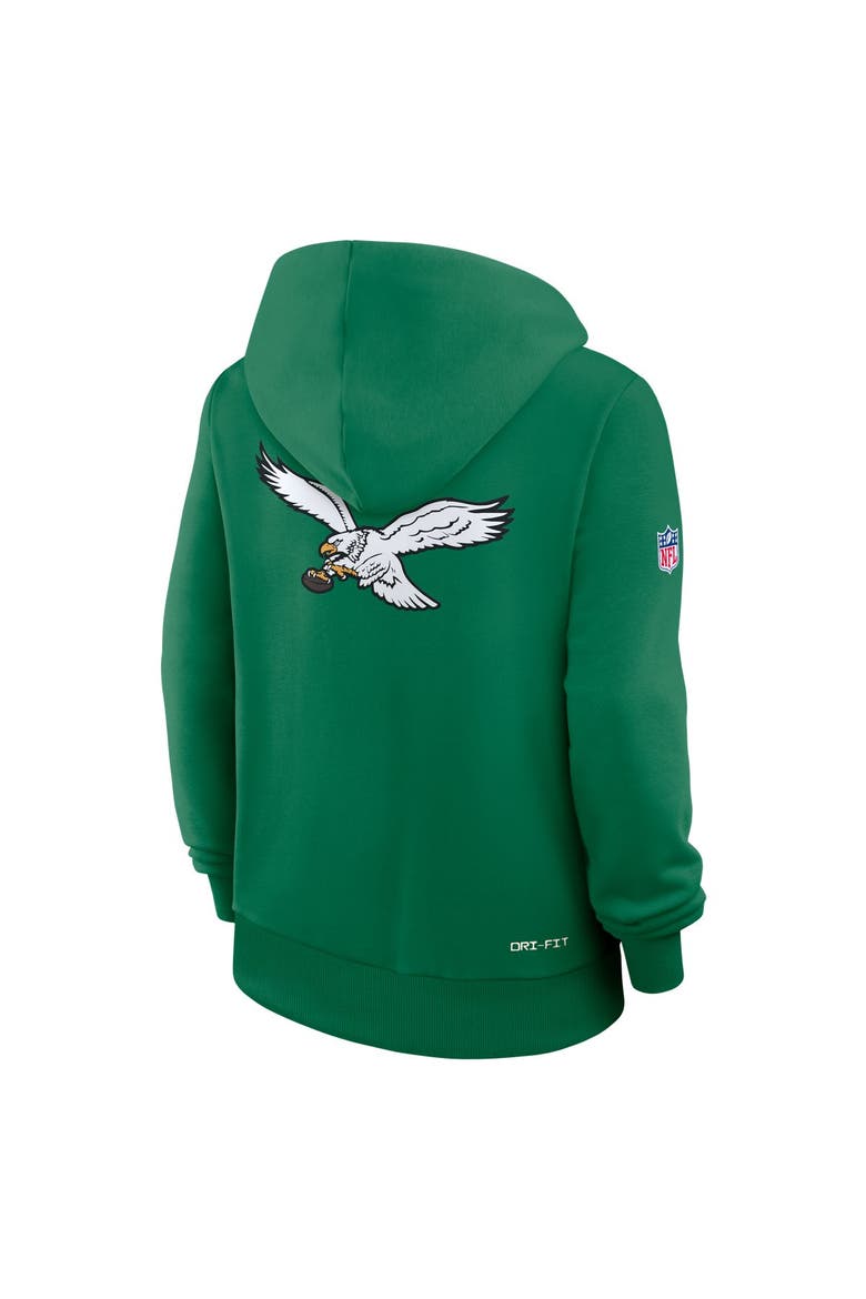 Women's Nike  Kelly Green Philadelphia Eagles Sideline Standard Issue Alternate Dri-FIT Hoodie, Alternate, color, Kelly Green