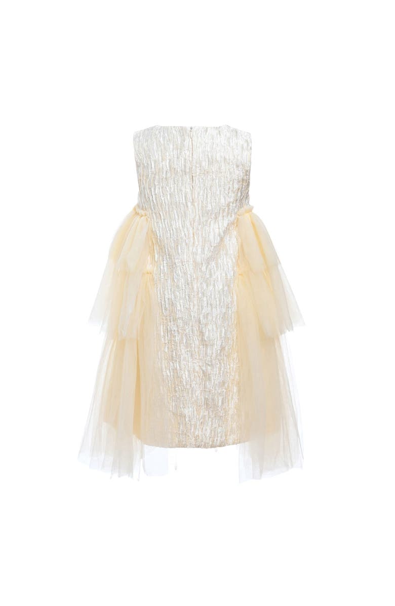 Tulleen Sonata Dress, Alternate, color, Champagne