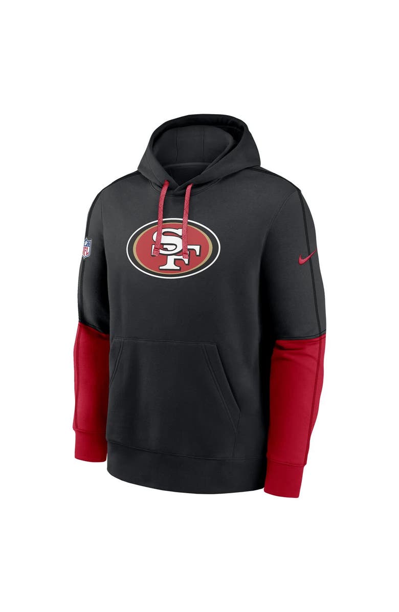 Nike Men's Nike Black San Francisco 49ers 2024 Sideline Club Pullover Hoodie, Alternate, color, Black