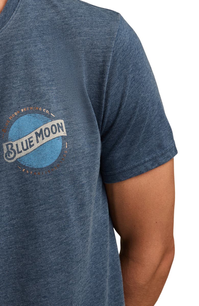 Lucky Brand Blue Moon Label T-Shirt, Alternate, color, Insignia Blue