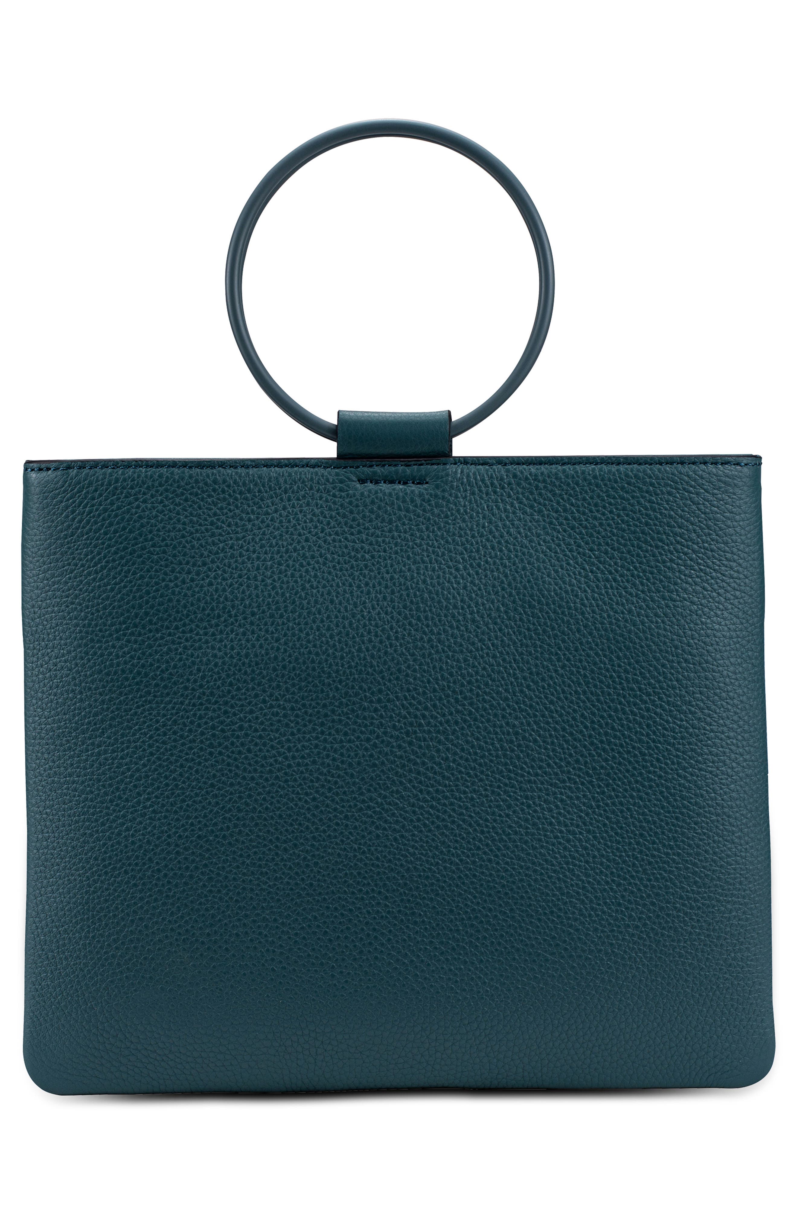 Thacker Le Pouch Ring Handle Leather Shoulder Bag, Alternate, color, 