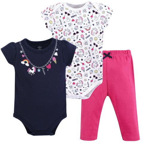 Soft Cotton Two-Piece Outfit Bodysuit & Pants