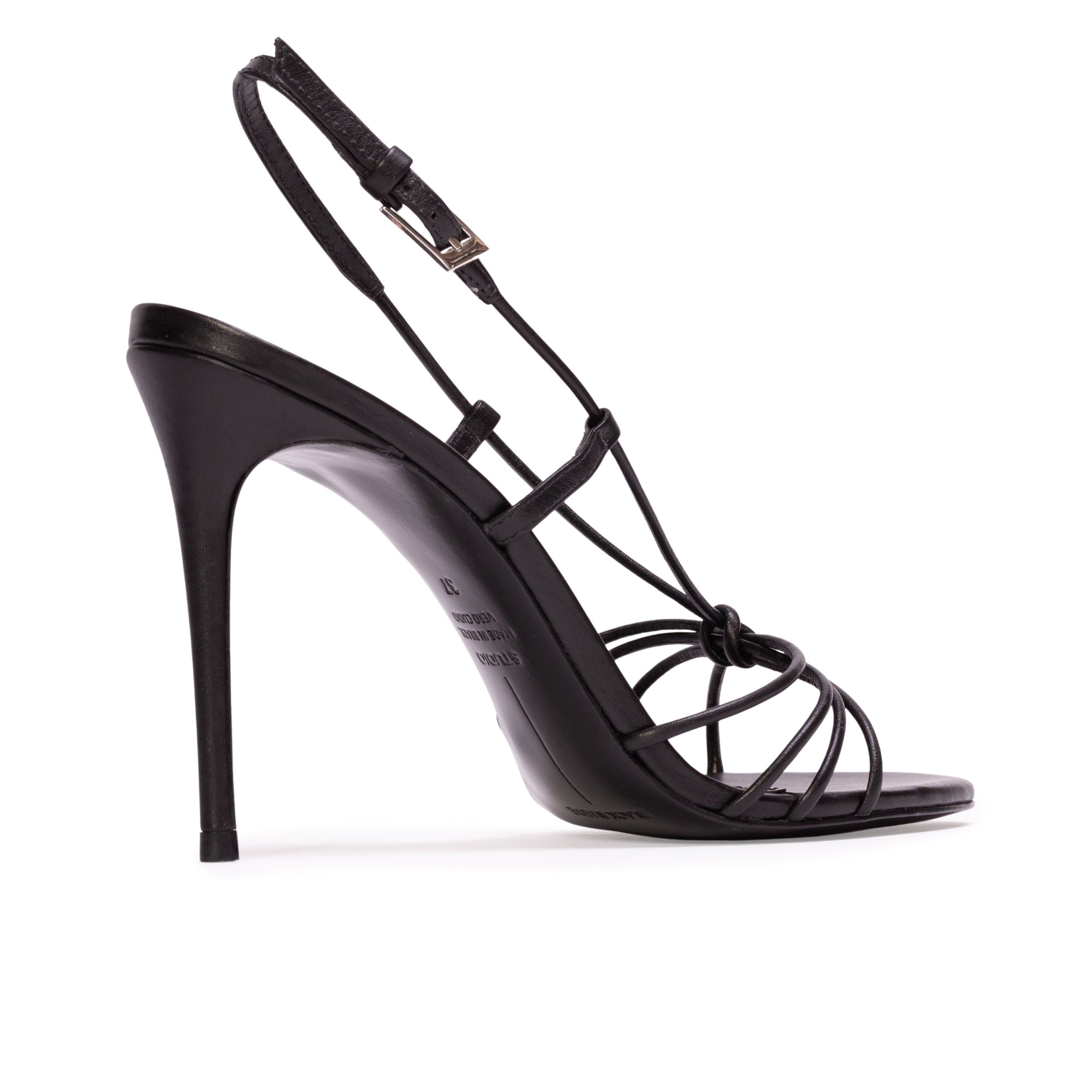 Fern 100 Leather Sandal, Alternate, color, Black Leather