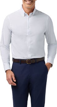 Mizzen+Main Leeward Trim Fit Micro Dot Performance Button-Up Shirt
