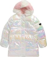 Sam Edelman Kids' Iridescent Long Puffer Coat