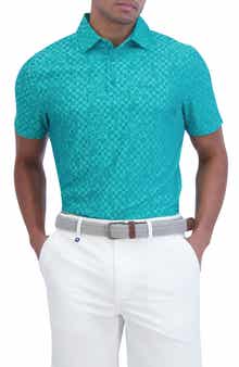 Ben Sherman Twisted Checker Tech Jersey Sports Polo