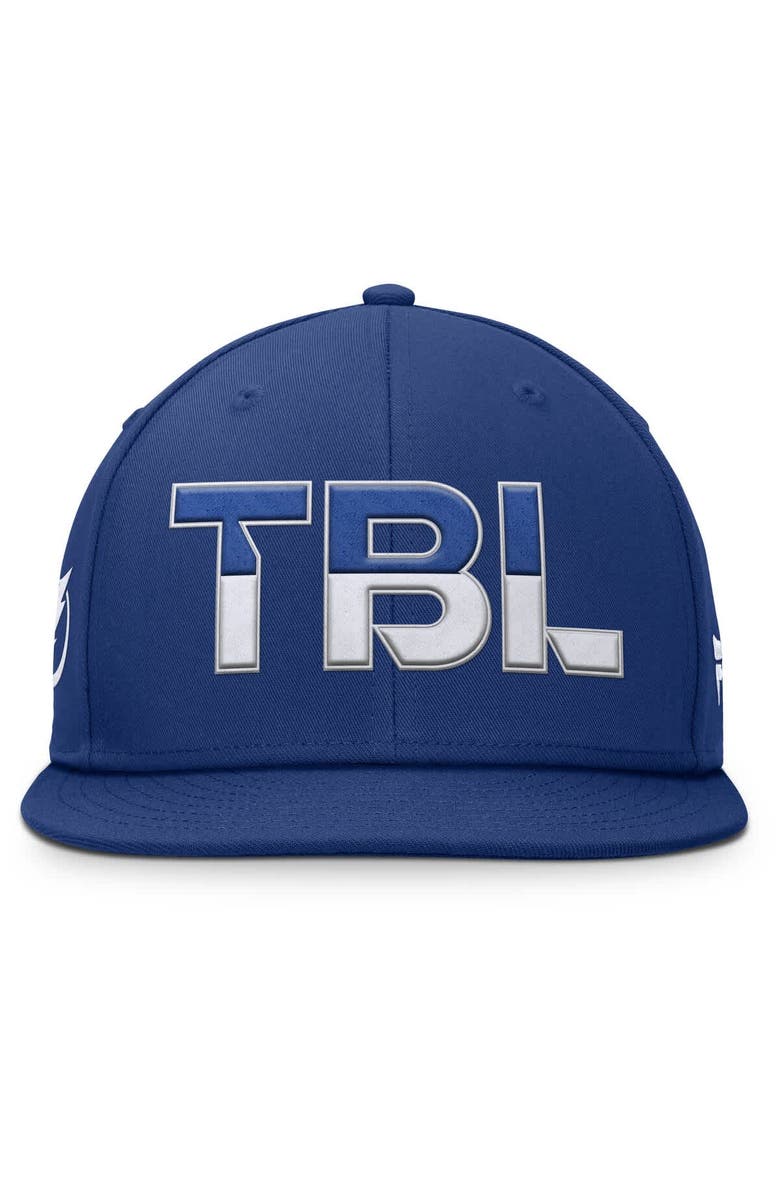 FANATICS Men's Fanatics Blue Tampa Bay Lightning Authentic Pro Rink Snapback Hat, Alternate, color, Blue