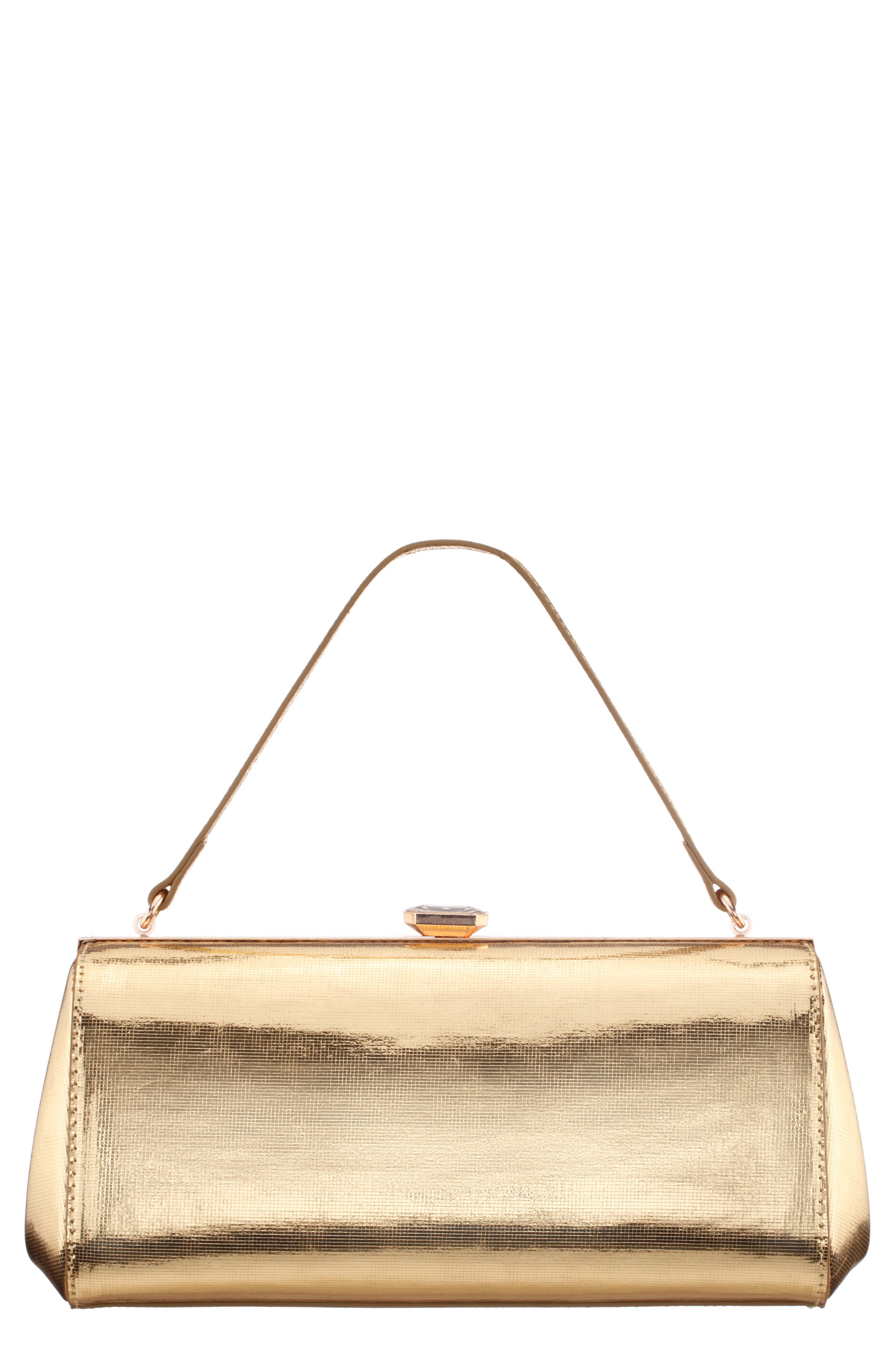 Delsie-D Clutch, Main, color, GOLD