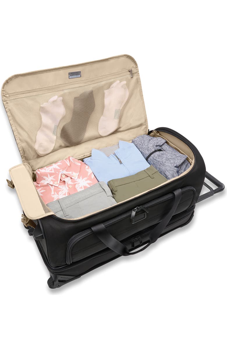 Briggs & Riley Baseline Medium 2-Wheel Duffle Bag, Alternate, color, Black