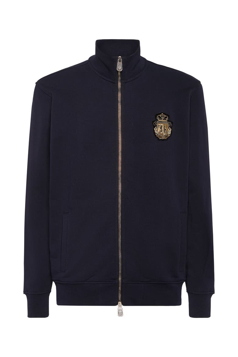 Tracksuit Jacket Ls Crest Men, Main, color, navy