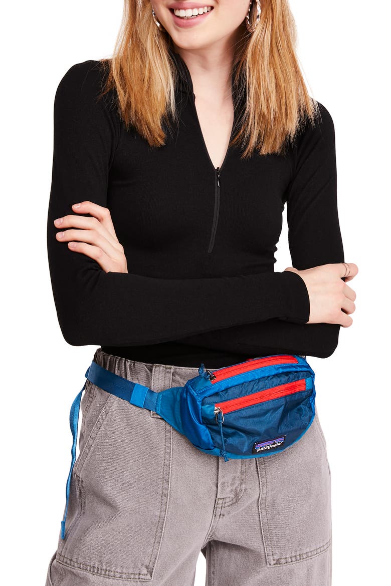 Urban Outfitters Half Zip Ribbed Top, Main, color, BLACK