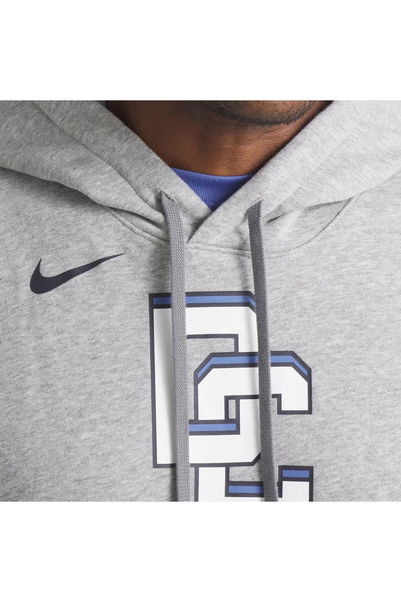 Men's Nike Heather Charcoal Washington Nationals 2025 City Connect French Terry Club Pullover Hoodie, Alternate, color, Heather Charcoal
