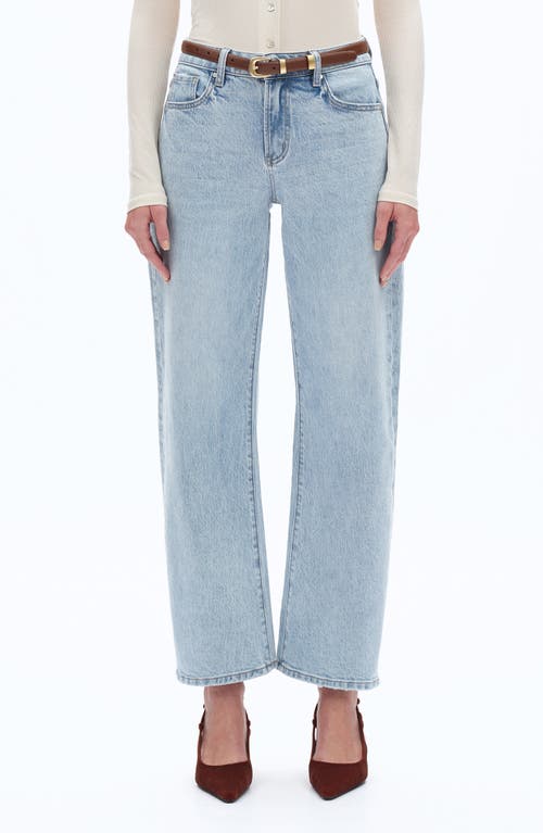 Bayeas Mid Rise Barrel Jeans In Blue