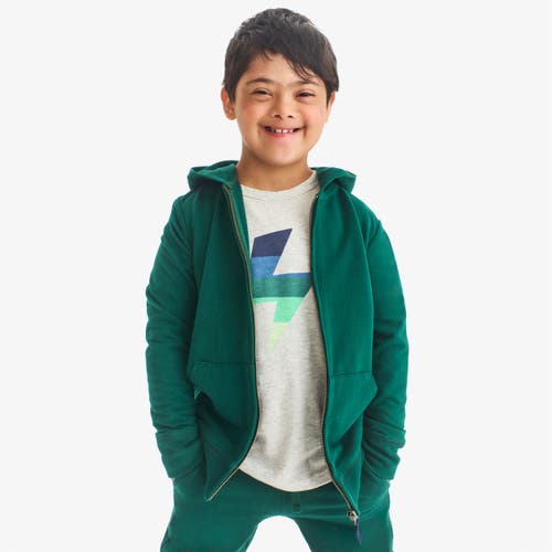Primary Kids Long Sleeve Tonal Bolt Tee In Gray