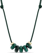 Zoë Chicco New Stone Age 14k Gold Malachite Paracord Necklace