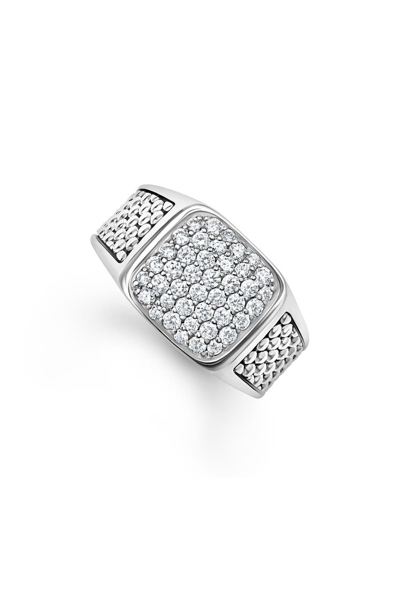 Men's Anthem Diamond Ring, Main, color, SILVER