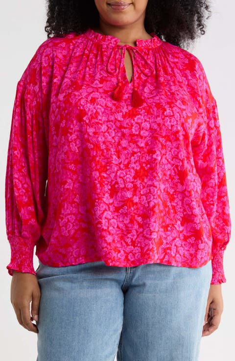 Weylin Split Neck Top