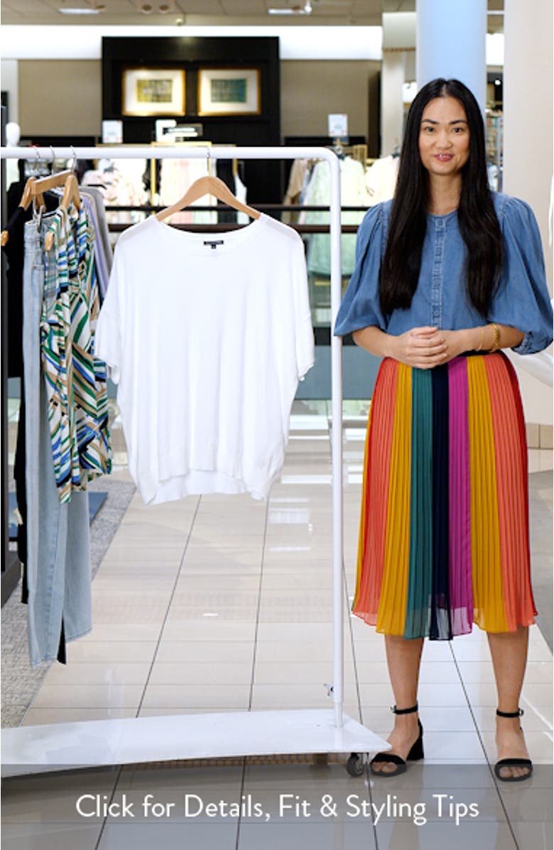 Raglan Short Sleeve Organic Cotton Jersey Top, sales video thumbnail