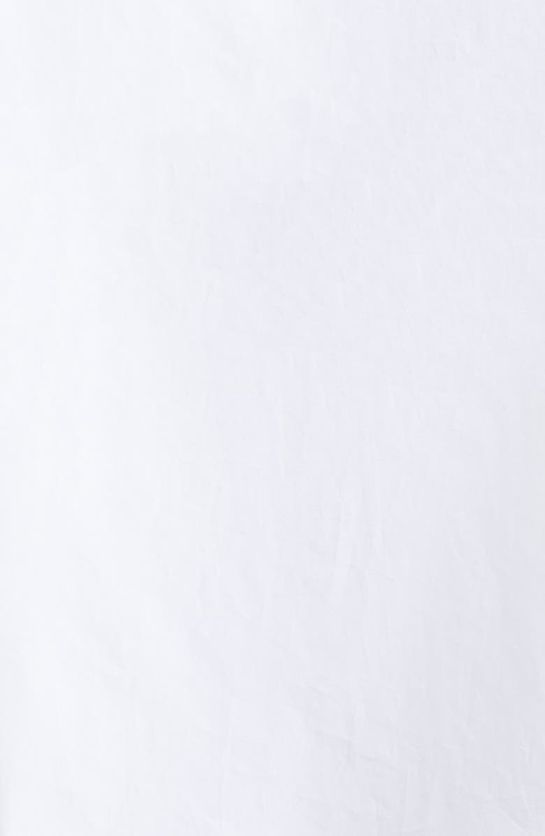 Lafayette 148 New York Boxy Crop Cotton Poplin Button-Up Shirt, Alternate, color, White