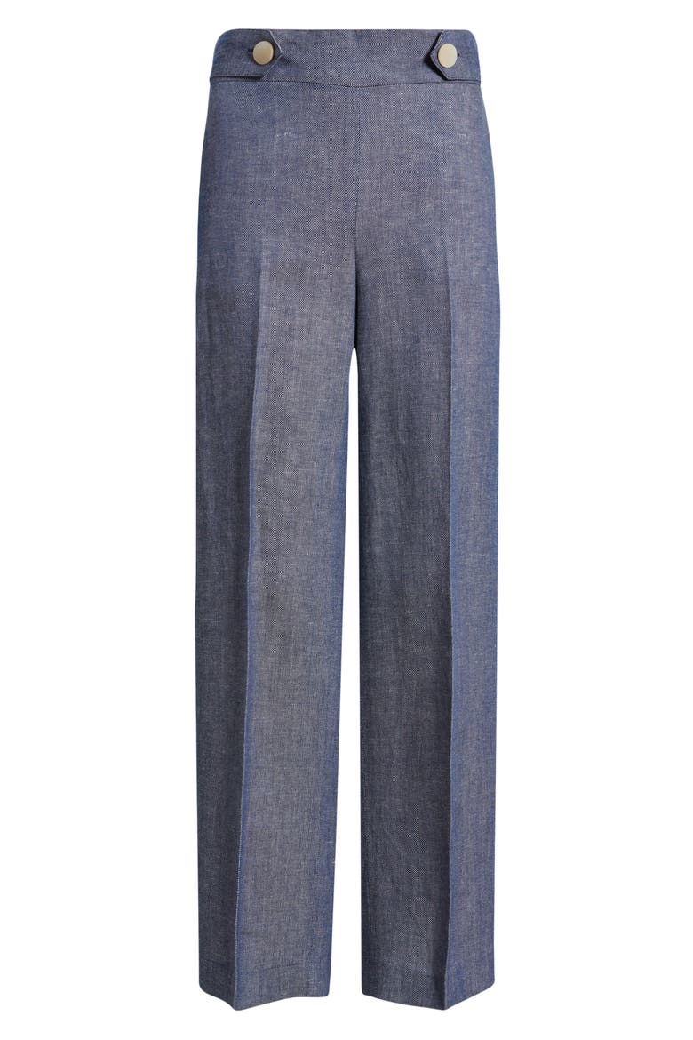 Pull-On Crop Wide Leg Pants, Alternate, color, DARK BLUE