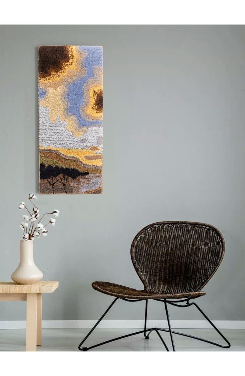 GAURI KOHLI Farida Tufted Wall Art 12"x28", Alternate, color, Multicolored