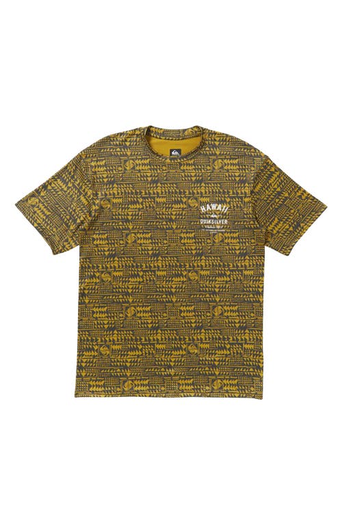Quiksilver Multiply Surf Short Sleeve Rashguard In Iron Gate