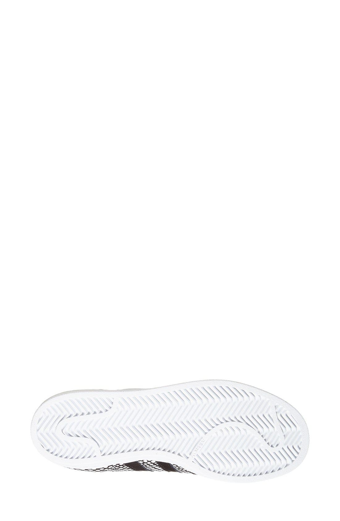 adidas 'Superstar' Snake Embossed Sneaker, Alternate, color, 