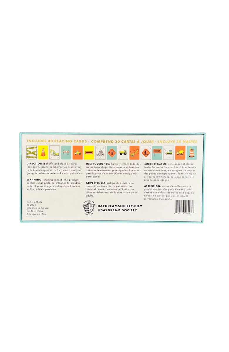 Daydream Society Under Construction Memory Match Card Game, Alternate, color, Assorted Pre-Pack