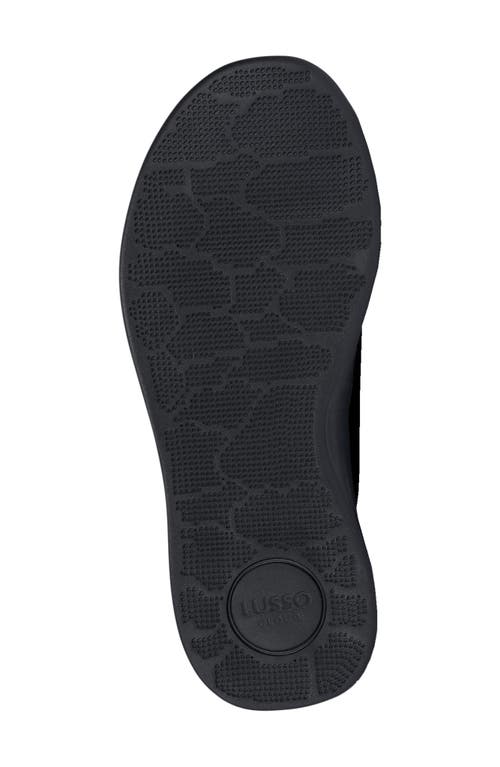 Lusso Cloud Men's Pelli Leather Slides In Jet Black/matte