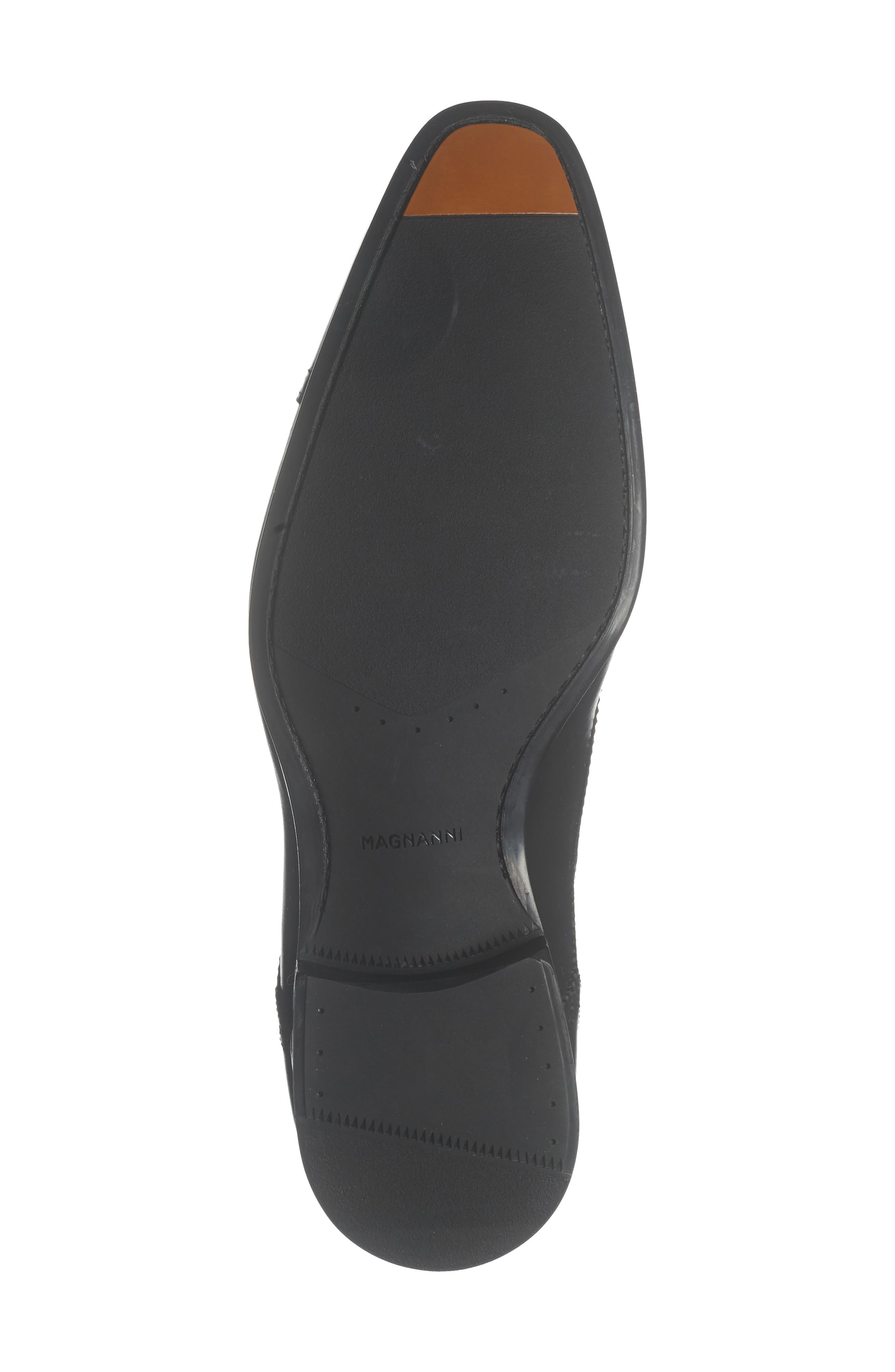 Macsen Brogue Cap Toe Derby, Alternate, color, BLACK