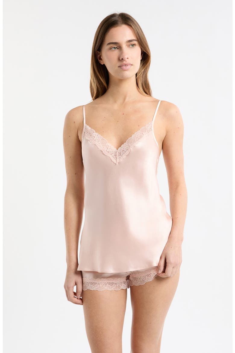 Milky Silk Camisole, Alternate, color, VANILLA