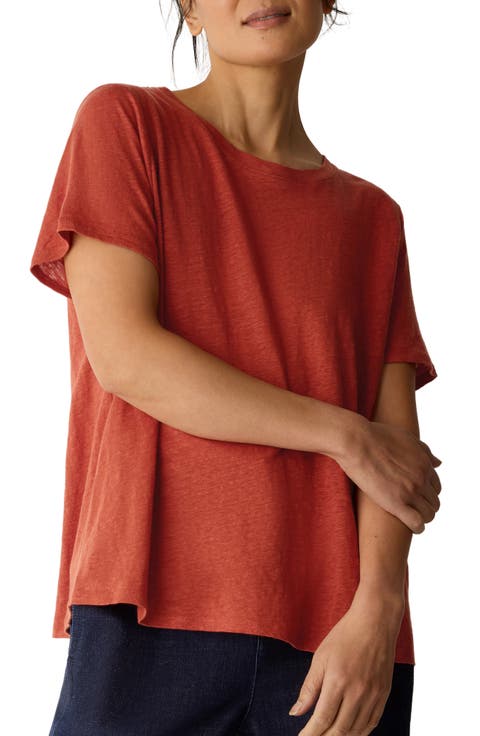 Organic Linen Crewneck T-Shirt
