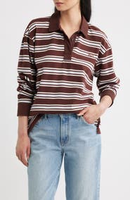 rag & bone Stripe Cotton Rugby Shirt