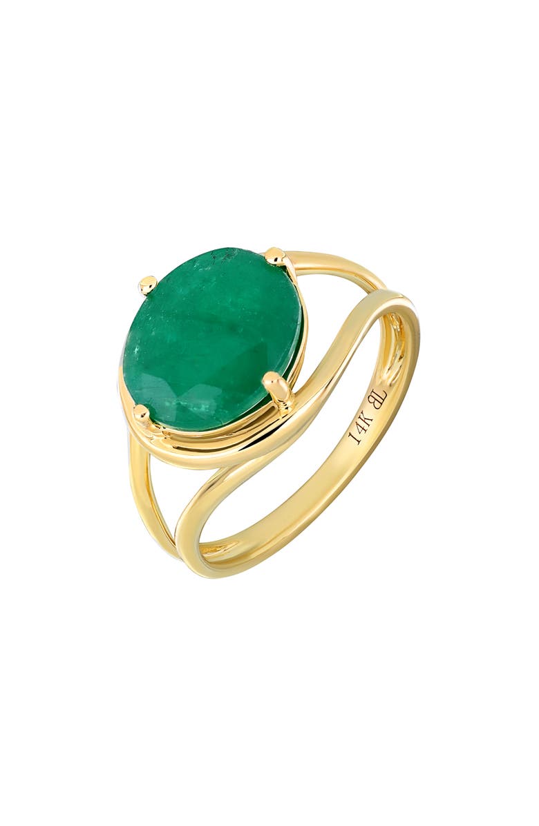 Bony Levy 14K Gold El Mar Emerald Statement Ring, Main, color, 