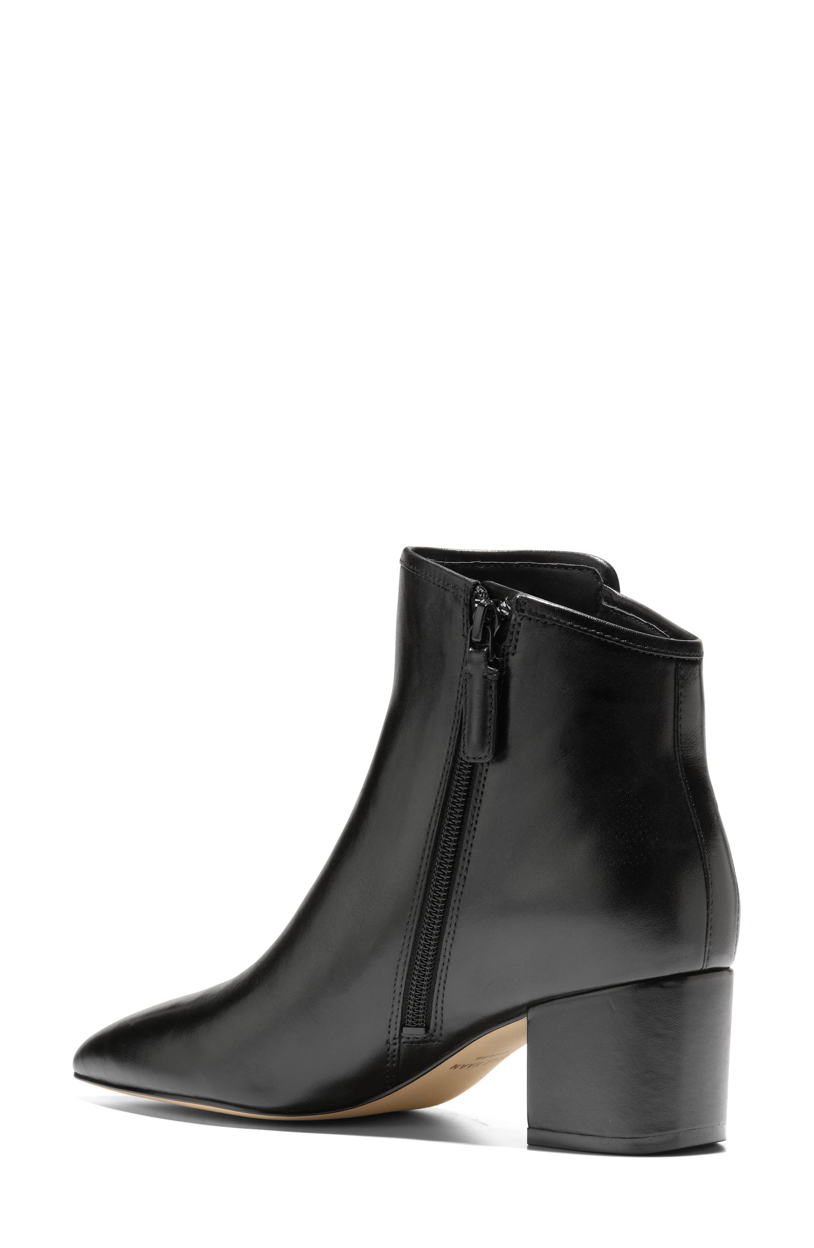 Cole Haan Eanna Ankle Bootie, Alternate, color, Black Leather