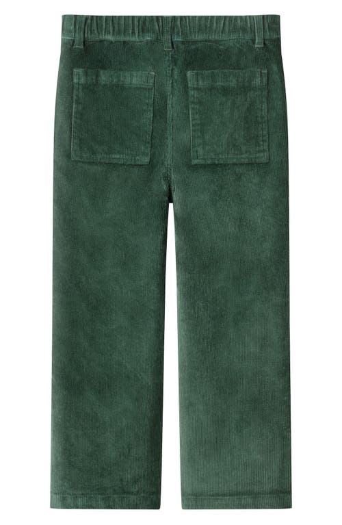 Andy & Evan Kids' Wide Leg Corduroy Pants In Green