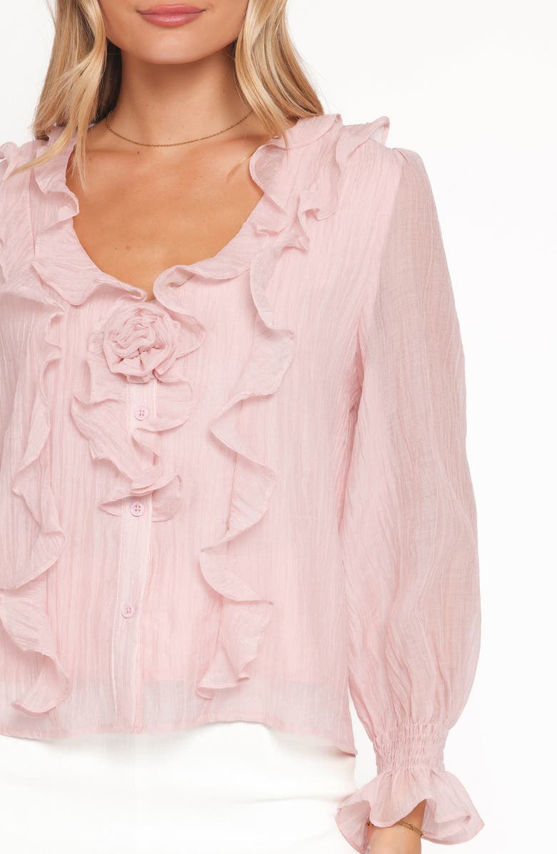 Petal & Pup Lennon Ruffle Top, Alternate, color, Blush